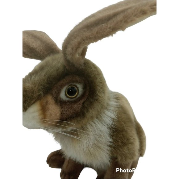 Vintage Stuffed Bunny Rabbit, Hansa Plush, Stuffed Animal, Thomas Boland, 12 in - Picture 2 of 9